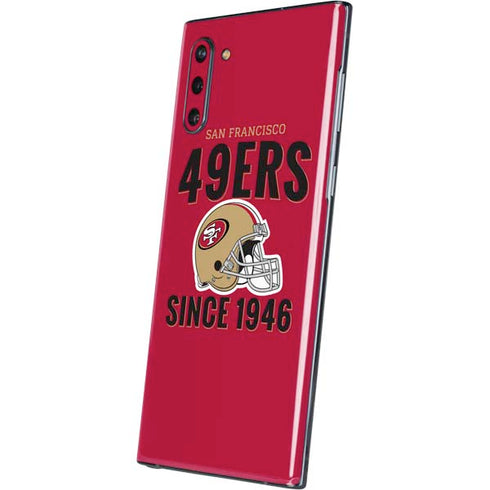 NFL San Francisco 49ers Helmet Galaxy Note 10 Skin